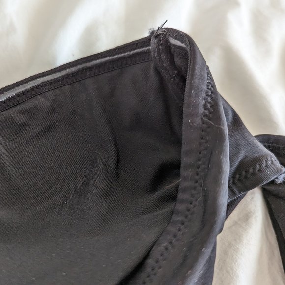 NWOT H&M Cut Out Strapless Black One Piece Swimsuit Size 6 - Picture 3 of 5